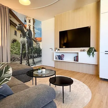Apartman New With Free Garage Parking & Petrov Cathedral View Brünn (Brno)
